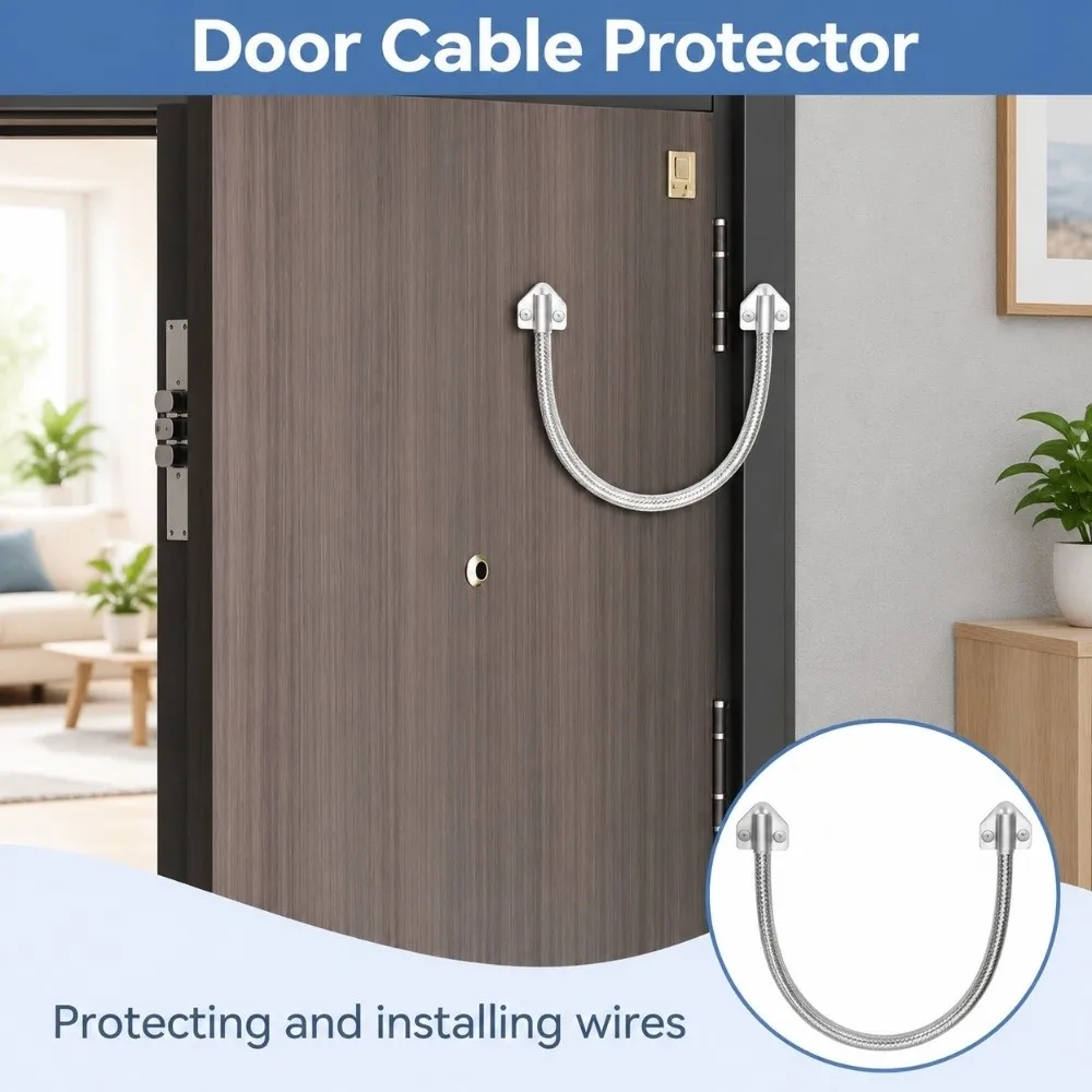 1pcs/3pcs 16 Inch Door Flex Conduit Stainless Steel Flexible Gooseneck Flexible Electrical Conduit Loop Power Transfer