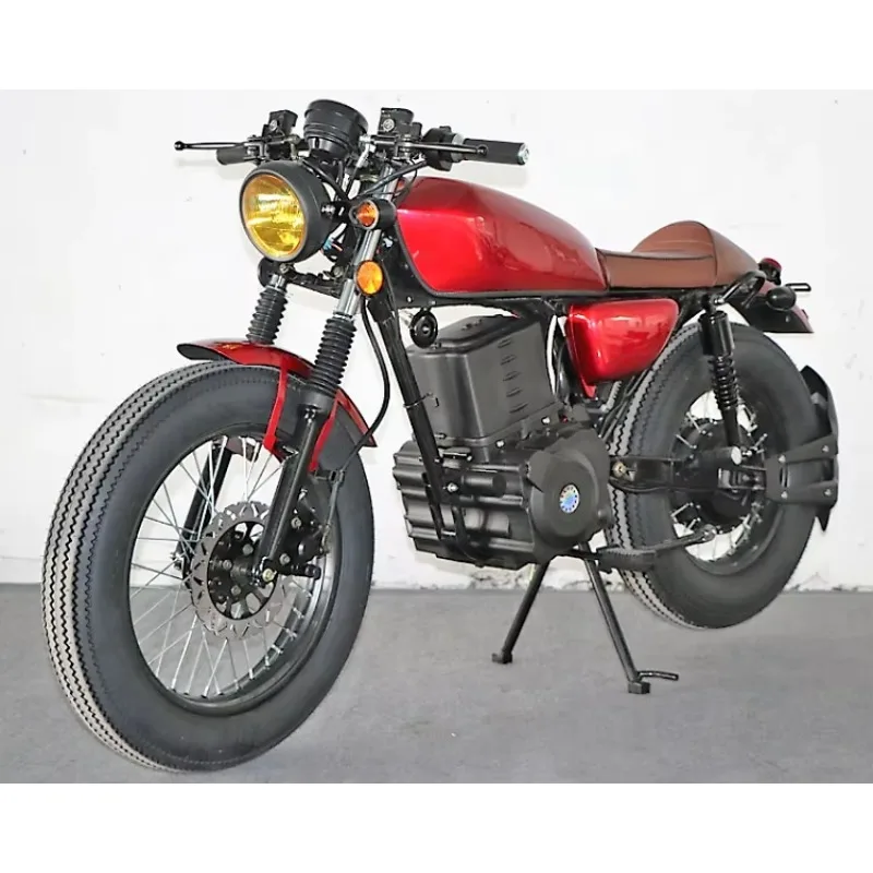 

Zuimi 6000W Peak Electric Motorcycle, 60MPH High Speed Retro Moped Scooter for Adults