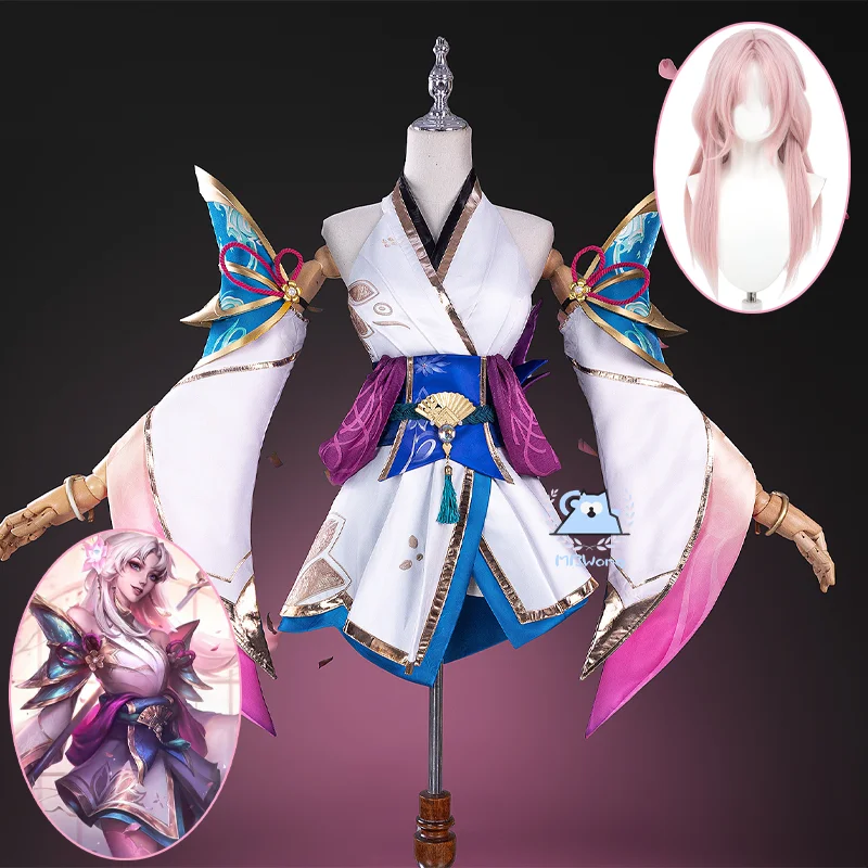 

Костюм для косплея LOL Lux, костюм Prestige Spirit Blossom Lux, наряд Spirit Blossom Beyond Act 1, ролевая игра для Хэллоуина