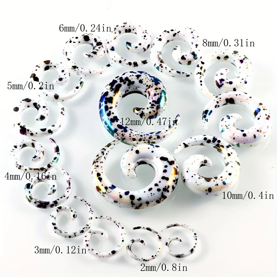 سدادات أذن أكريليك فاسدة ، مقاييس القرط ، موسع تفتق ، نفق توصيل ، مجموعات نقالة الثقب ، خاتم مجوهرات للجسم ، 2 VA