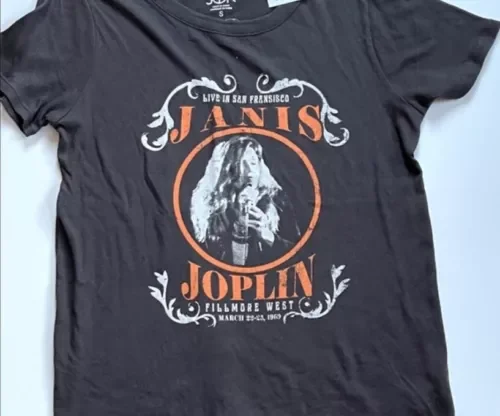 Chaser Brown Janis Joplin San Francisco Tee  Anime Graphic T-shirts for Men Clothing Women