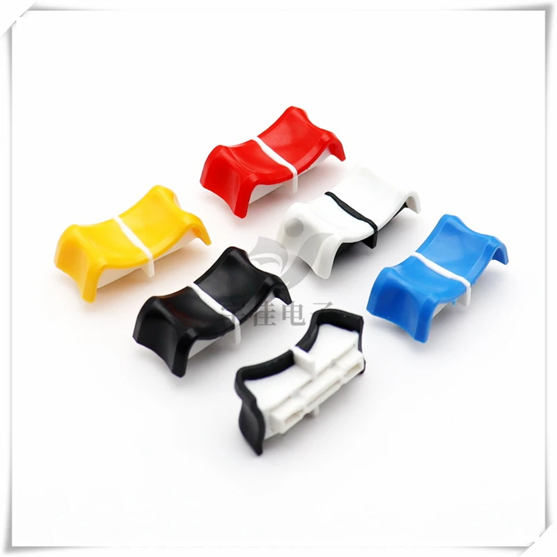 10PCS Plastic Mixer Fader Cap Console Volume Potentiometer Knob Push Cap Straight Slide Push Rod Cap Large Hole 8MM