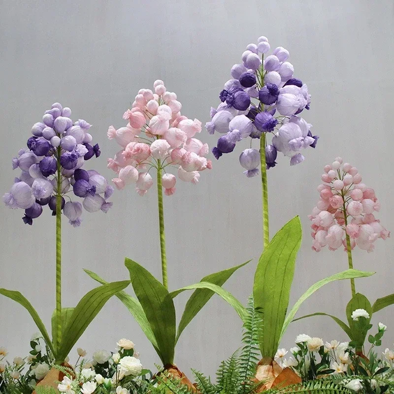 Huge wedding props Giant hyacinth finished paper flower shop window Meichen decoration Wedding layout simulation flower