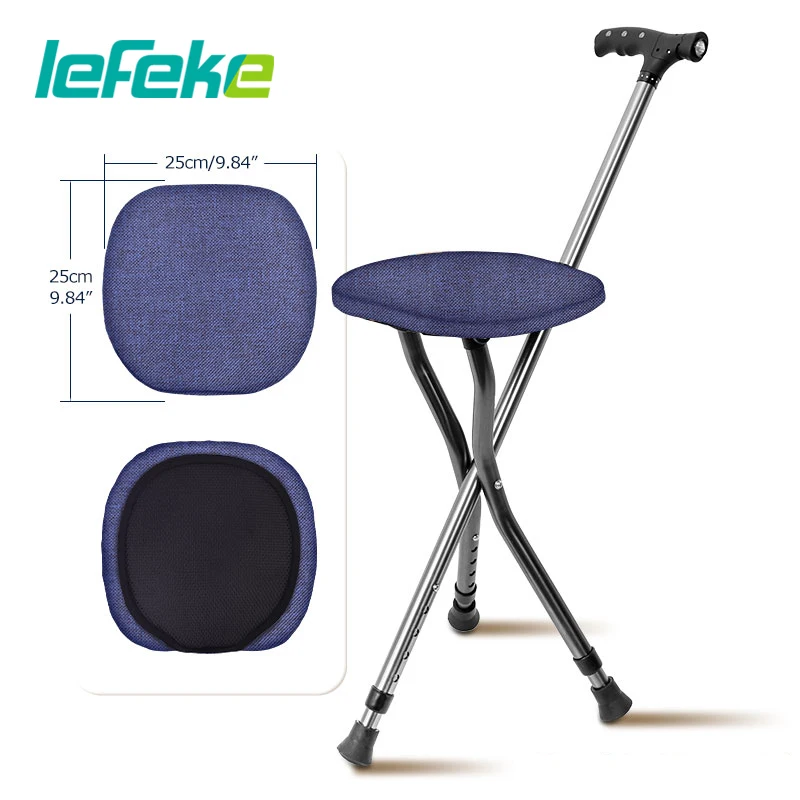 Lefeke Crutch Stool cushion SoftWalking Stick Cover Universal SpongeCane Seat Cover Non-slip WaterproofSeat Pad