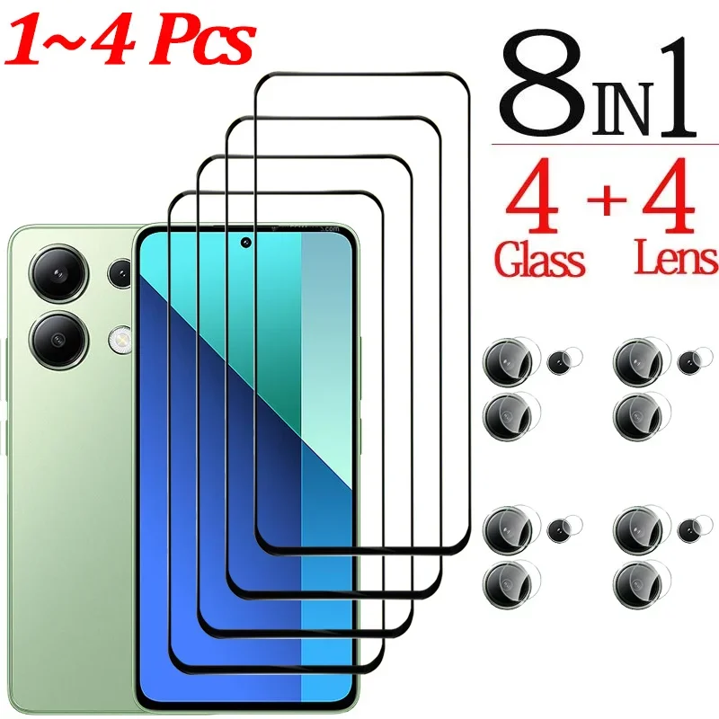 

Tempered Glass For Redmi Note 14 13 Pro 5G Screen Protector & Camera Film Redmi Note 13 12 11 10 Pro Glass Note 12S 11S 10S