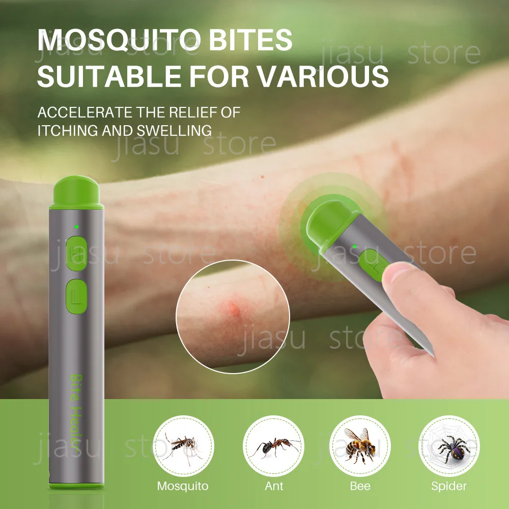 

Portable Electric Itch Calm Device, USB Charging Insect Bite Relief Tool for Outdoor Home