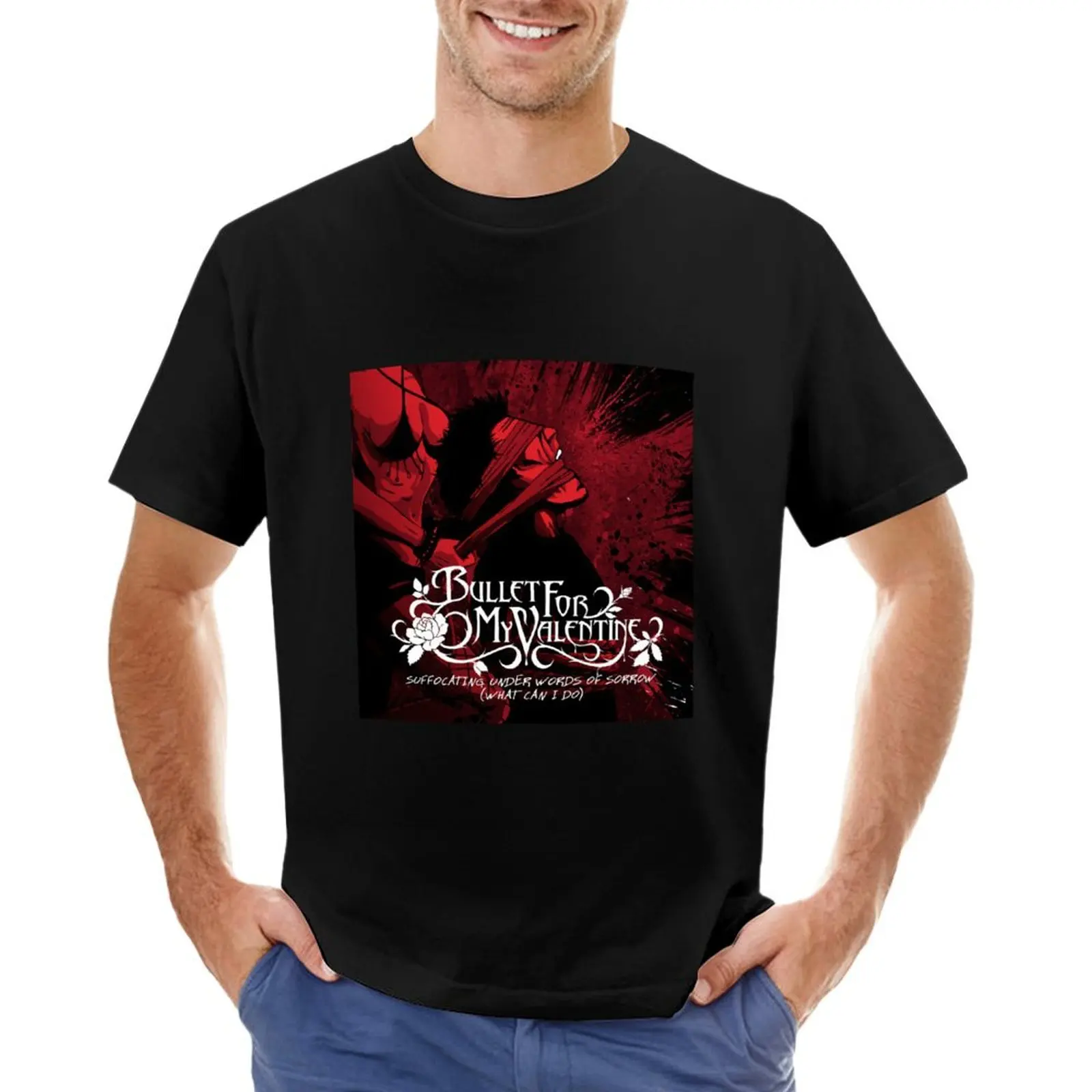 Bullet for My Valentine suffocating under words of sorrow what can i do T-Shirt graphic tee shirt mens t shirt