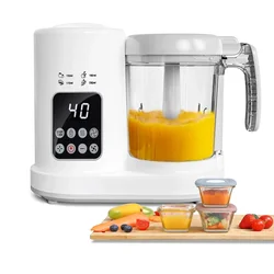 Multifunctional Baby Food Maker Supplementary Food Processor All in One Kids Food Mill Steaming Stirring Warming Cooking Machine