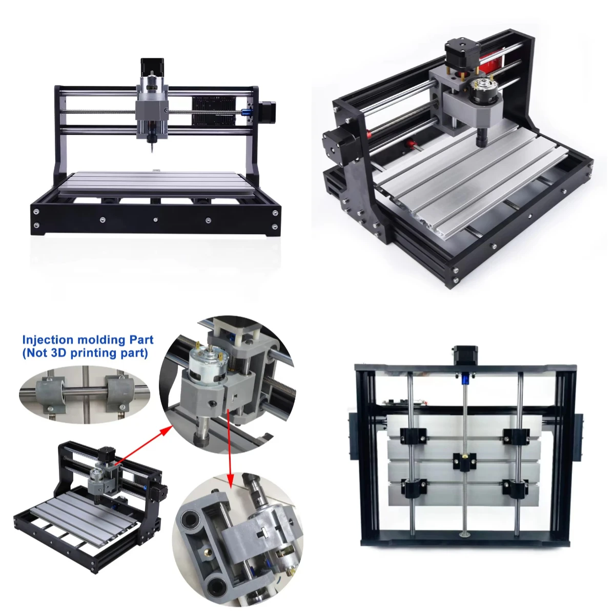 CNC3018 Pro 3 Axis & Drill Dual-Use Desktop Engraving Machine, Small CNC Router for Wood Plane Relief Carving