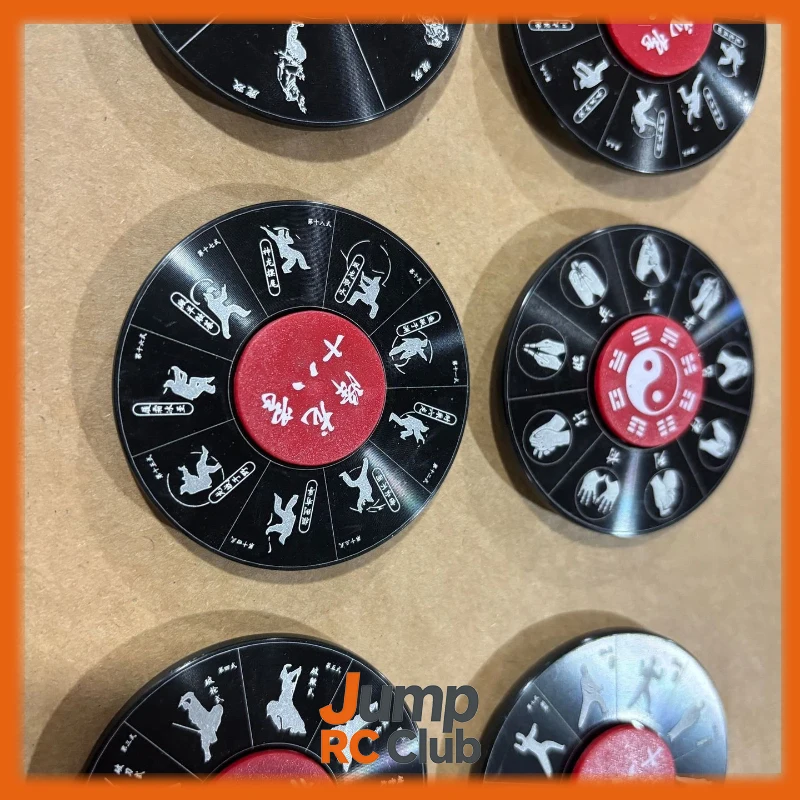 

Finger Spinner Chinese Traditional Style Fidget Toy Kung Fu Martial Arts Patterns Stress Anxiety Relief Hand Toy For Adults Kids