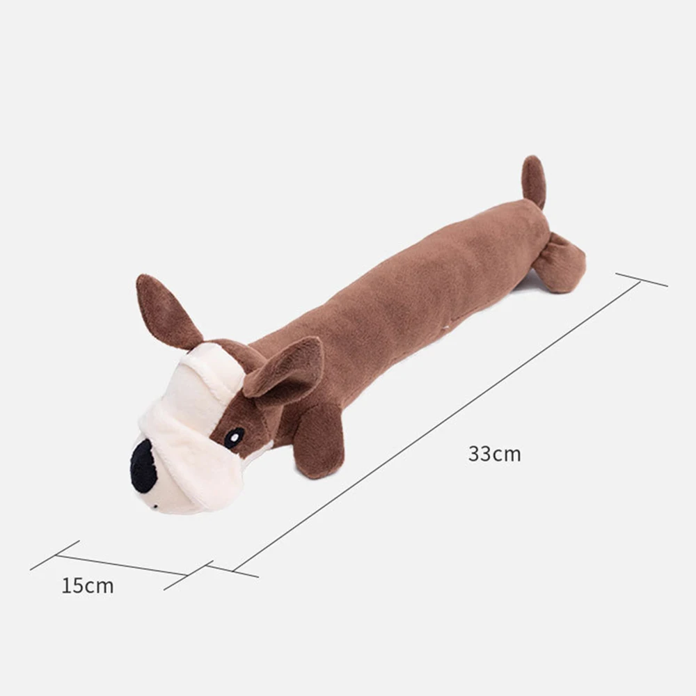 Super Long Dog Toy Pet Chew Squeaky Sound Dolls Cute Plush Stuffed Animals Toys Cat Puppy Interactive Training Molar Biting Toy