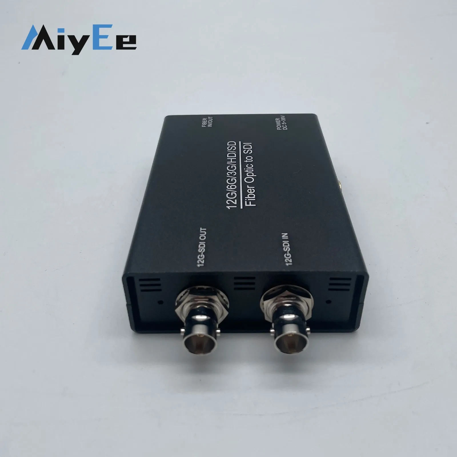 12G-SDI Fiber Optic Extender TX RX 1 Channel 4K@60Hz Bidirectional Audio Video Transmission Fiber Optic to SDI Converter