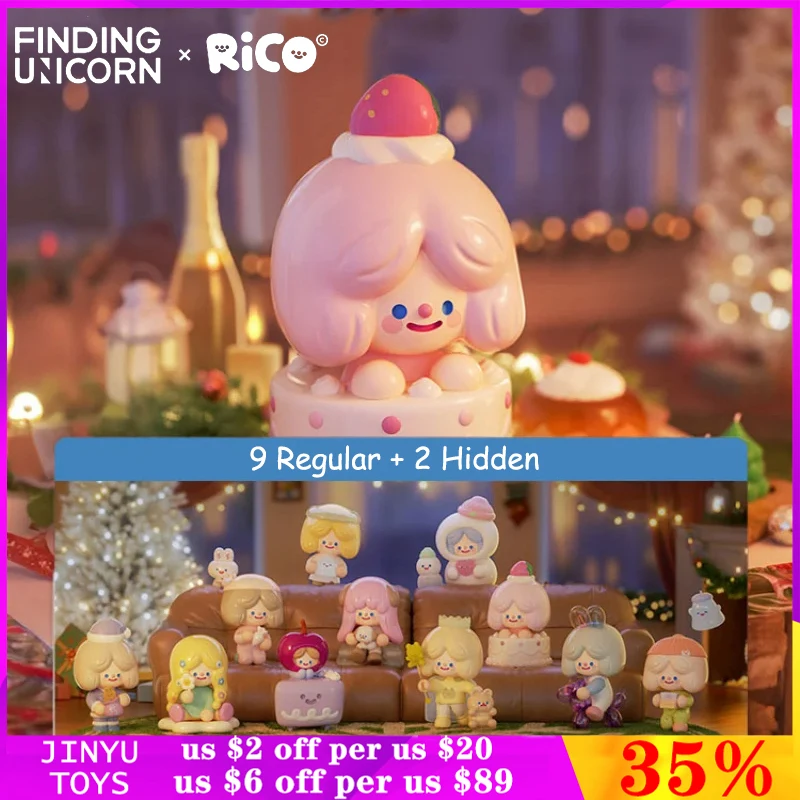 

Original Finding Unicorn Rico Happy Home Party Series Mystery Box Toys Kawaii Anime Action Figure Designer Dolls New Year Gifts