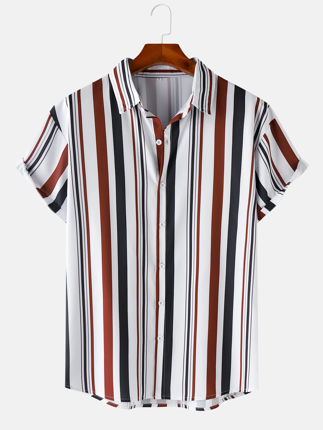 Hawaiian Flower Casual Men Shirts Print With Short Sleeve For Korean Fashion Clothing Costumes Oversized Tops Sale Floral