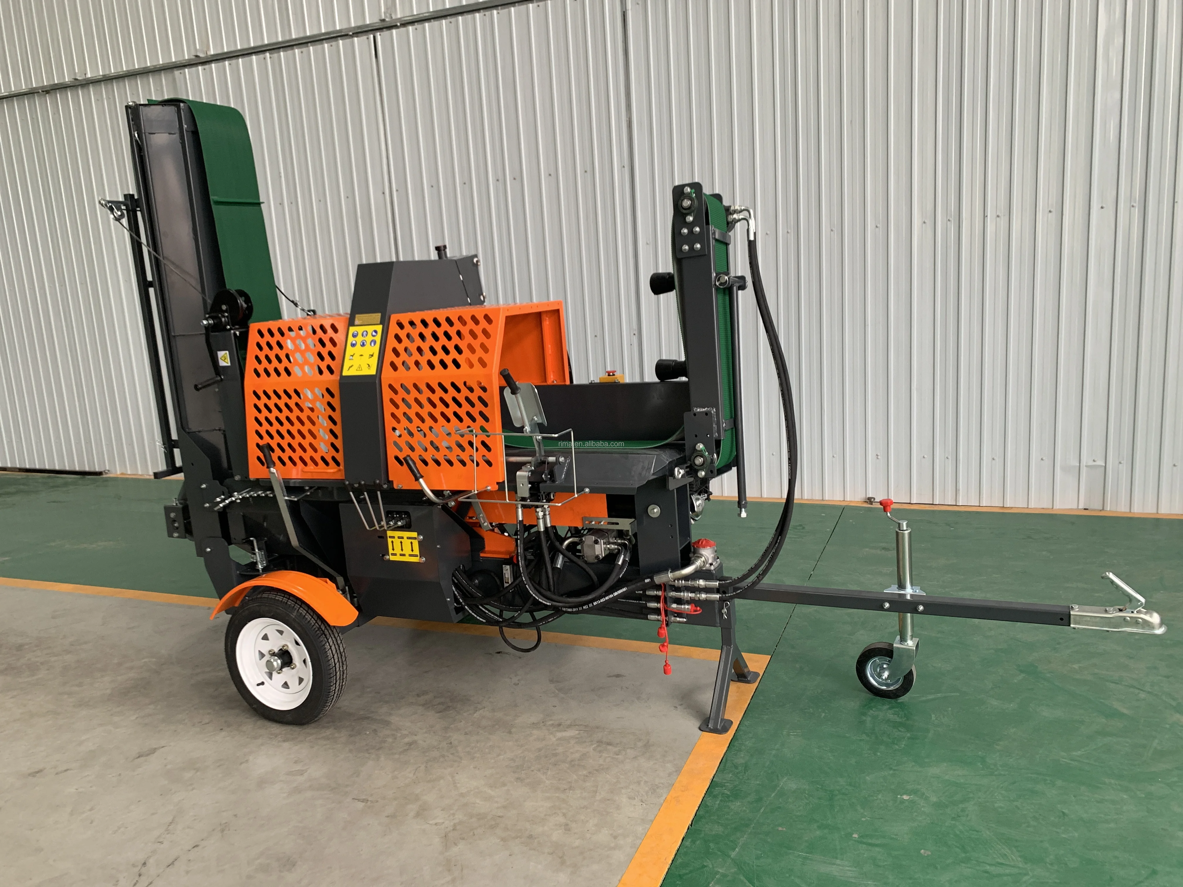 맞춤형 인증 자동 절단 시스템 임업 기계 원형 톱 장작 가공기 가스 오일 엔진 전기 절단기