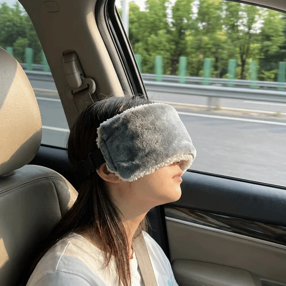 Adjustable Travel Eyemask Ergonomic Multi-functional Head Support Strap Soft Compact Neck Pillow Long-Distance Travel