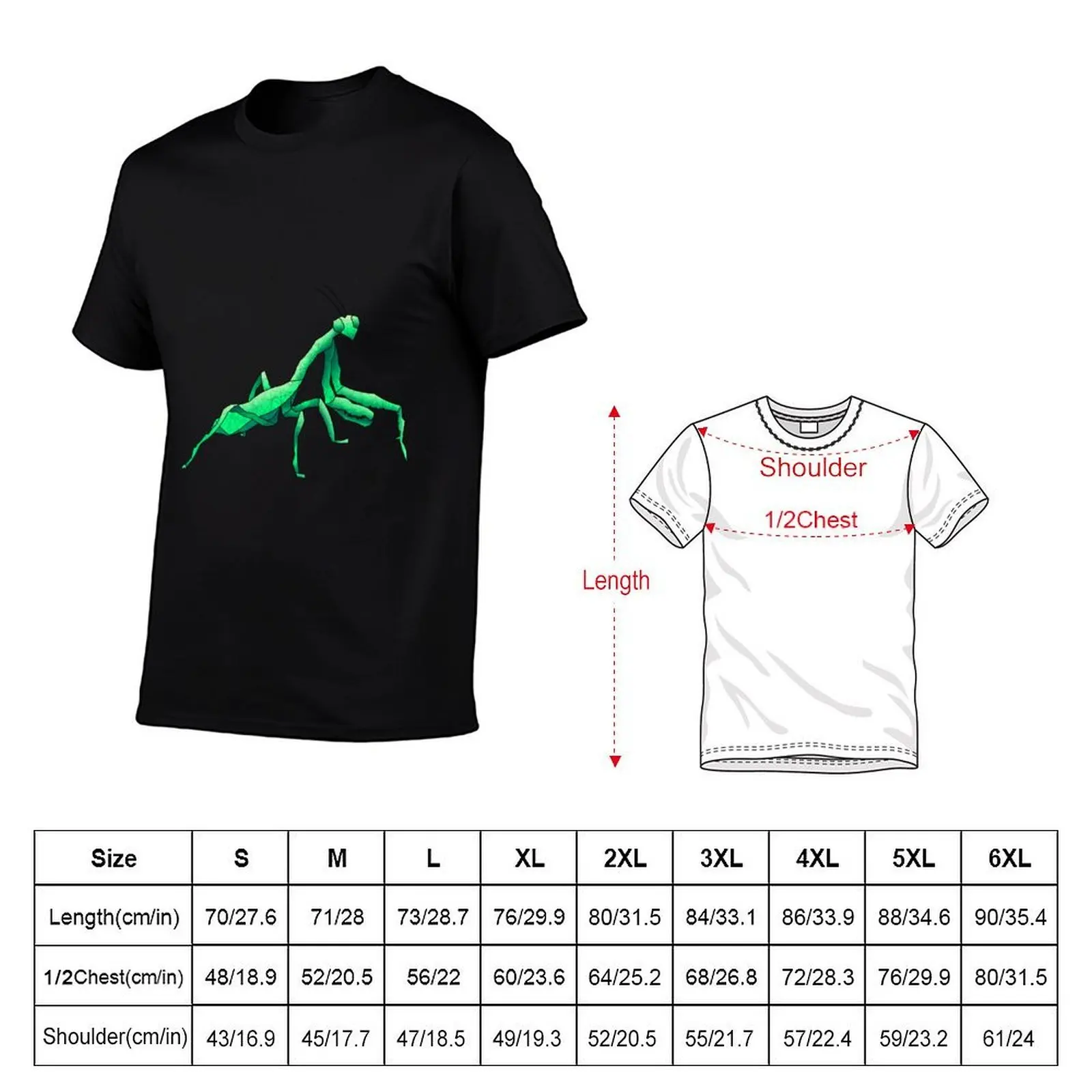 Praying Mantis T-Shirt Sport Basic Moisture Wicking Tee