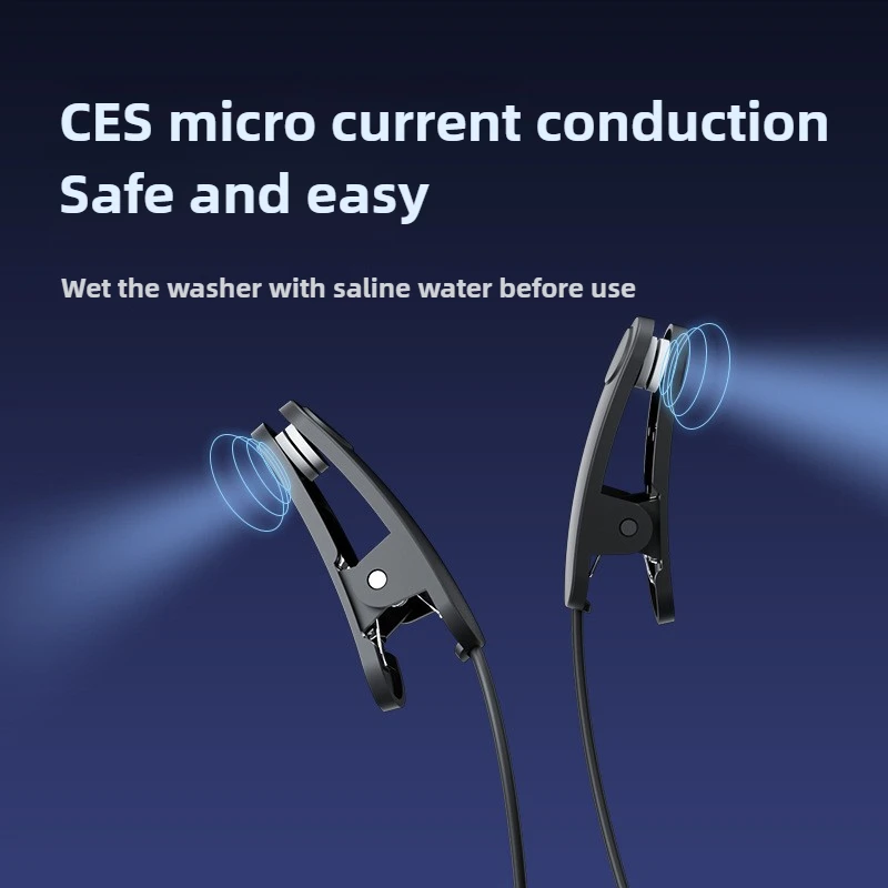 CES مكركرنت النوم المعونة جهاز الأرق القلق الصداع الإغاثة الكهربائية قرط كبس نوع الوخز بالإبر أداة النوم السريع #4