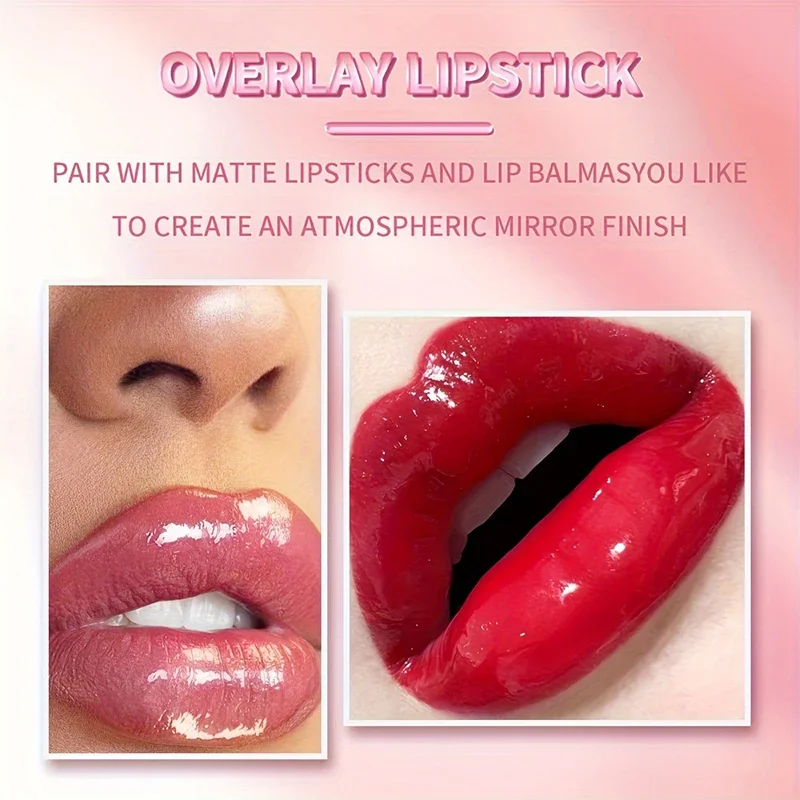 Nawilżający błyszczyk do ust z efektem powiększania ust, długotrwały efekt nawilżenia, wysoki połysk, przezroczysty olejek do ust, płynny balsam powiększający usta.