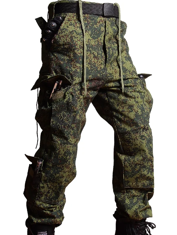 Rosyjski mundur, zielony kombinezon, wiosenny kamuflaż, męski, EMR, kopia, zawiera kurtkę i spodnie.