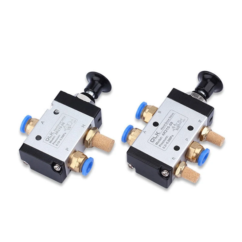5/2 Way 4R210-08 4R310-10 4R410-15 Air Manual Valve 3R210-08 310-10 410-15 2 Way 3 Position Pneumatic Switch Control Valve