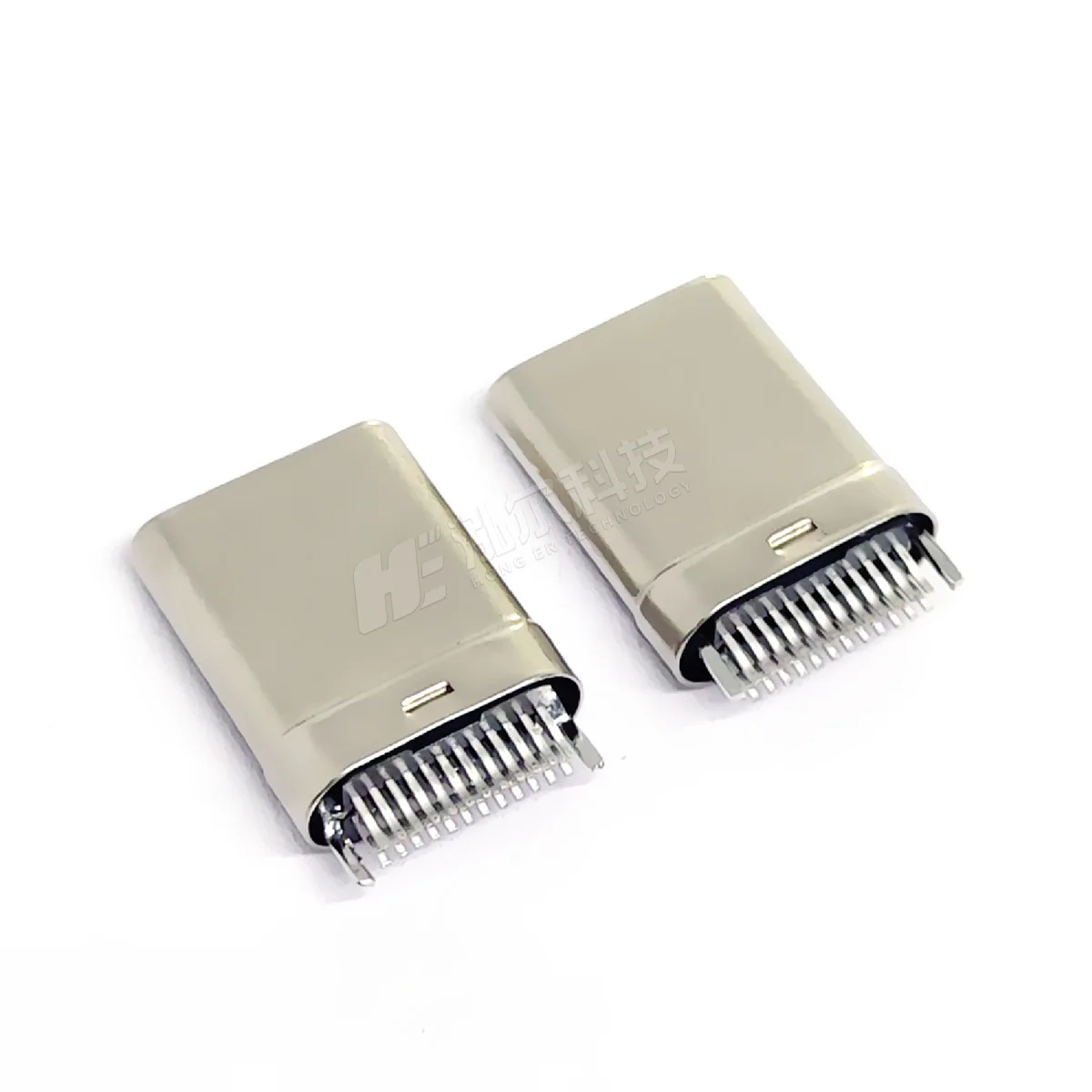 For TYPE-C stretch male 24PIN splint 0.8mm with ground pin L = 10.3 plug 24P male USB
