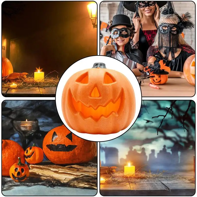 

Halloween Party Cutout LED Light Battery Powered Orange Pumpkin Shape Lights Halloween Party Happy Halloween Party Decor