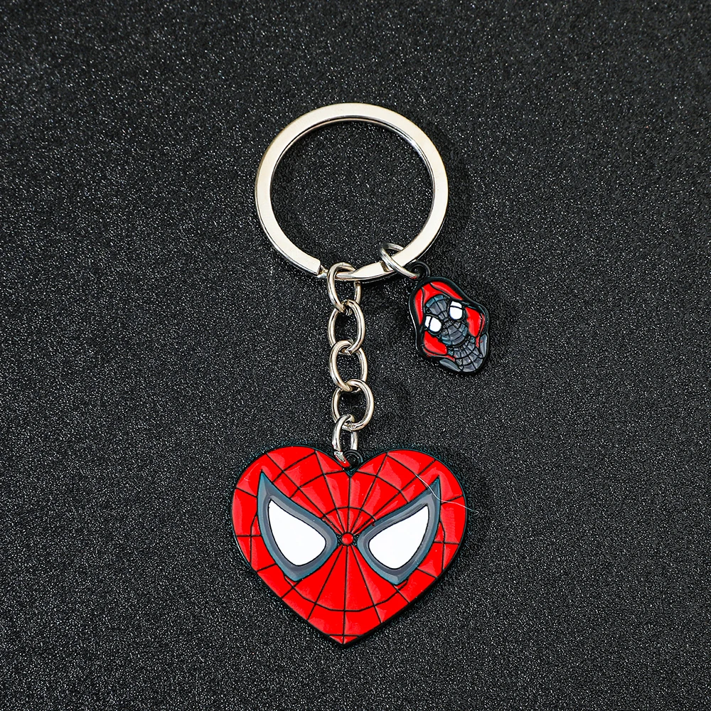 Marvel Spiderman Mask Keyring, Superhero Keychain, Pendant, School Bag Ornament, Gifts for Friends