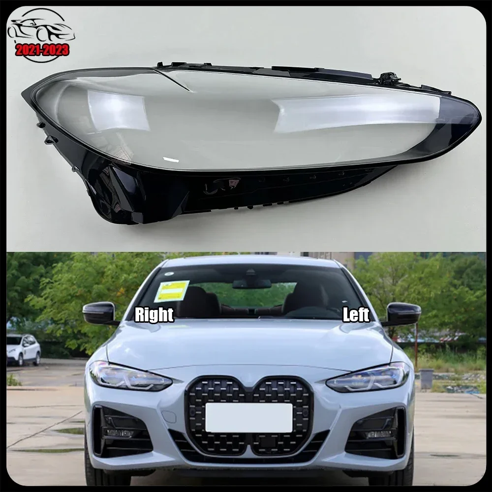 

For BMW 4 Series M4 F32 F33 F36 F82 2021-2023 Car Headlight Lens Light Cover Transparent Head Light Lamp Shell Car Product