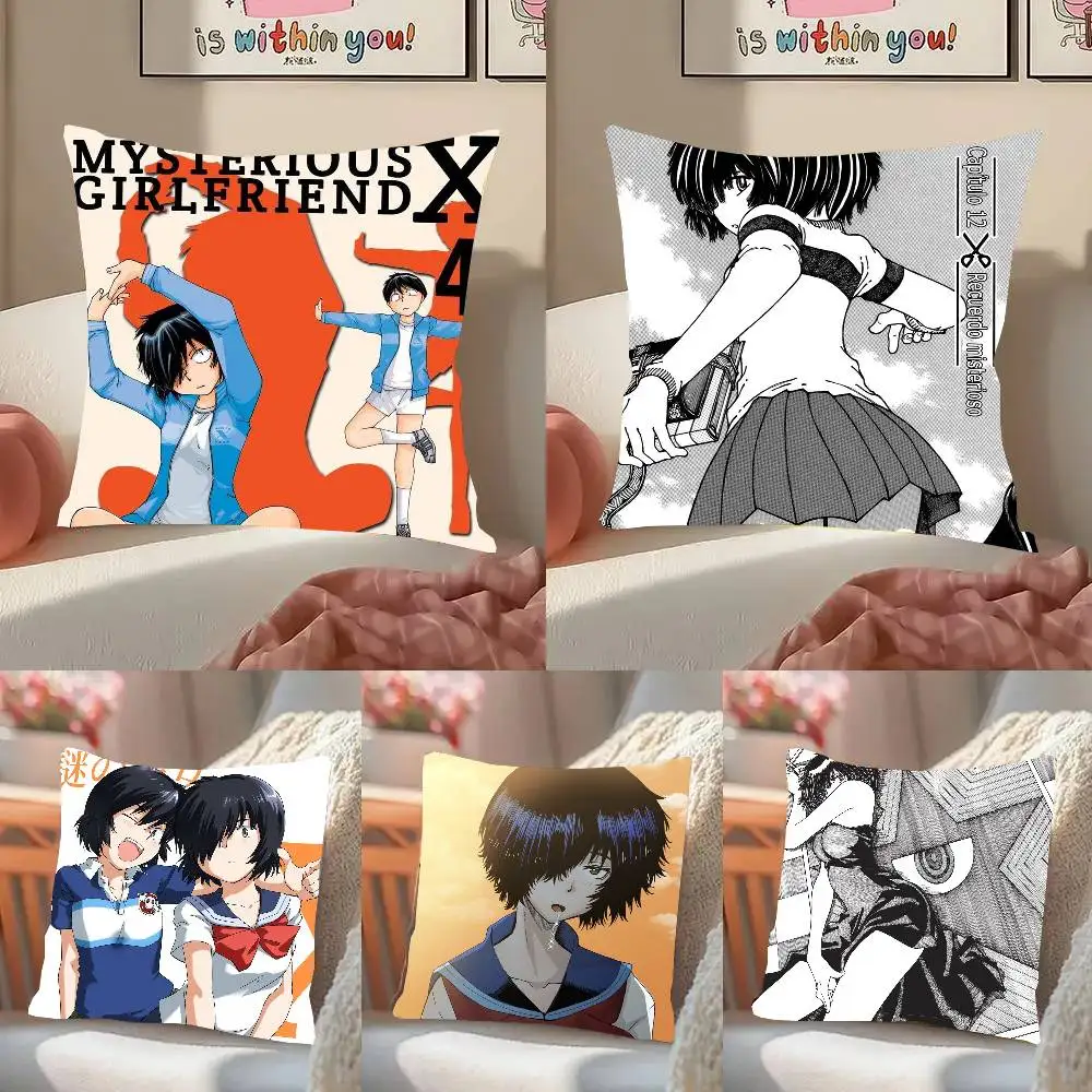 Mysterious Girlfriend X Urabe Mikoto Anime Pillow Case Fashion Square Pillowcase Bedroom Sofa Room Ins Decoration Leisure