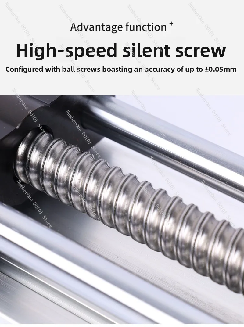 GGP80 Wide Dual Optical Axis Linear Ball Slide Table Screw Electric Module Aluminum Profile