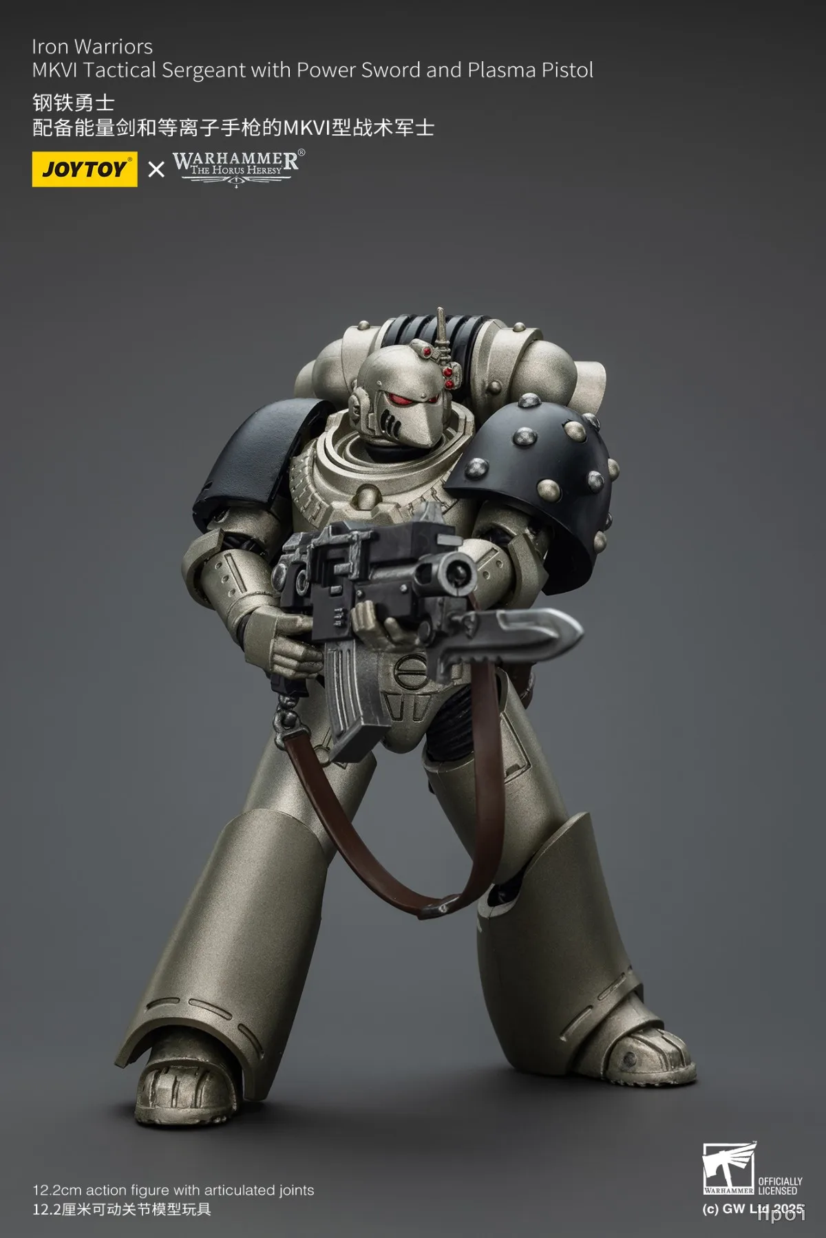 

【JOYTOY】1/18 Фигурка Warhammer 40K Iron Warriors Command Squad Выбранный со стандашом Legion MKVI Тактическая игрушка-сержант