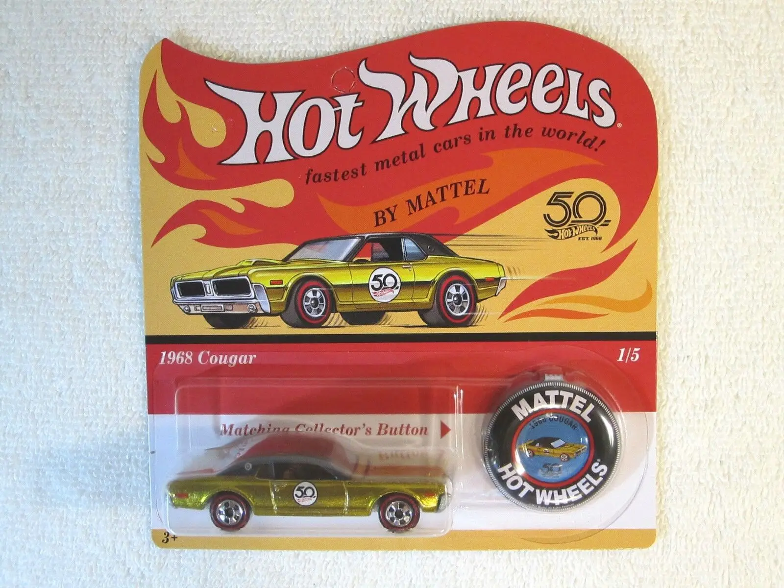 Hot Wheels 1:64 VW beetle camaro mustang hemi Red Line Nostalgia Belt Badge remastered Edition 2018 50th Anniversary US edition