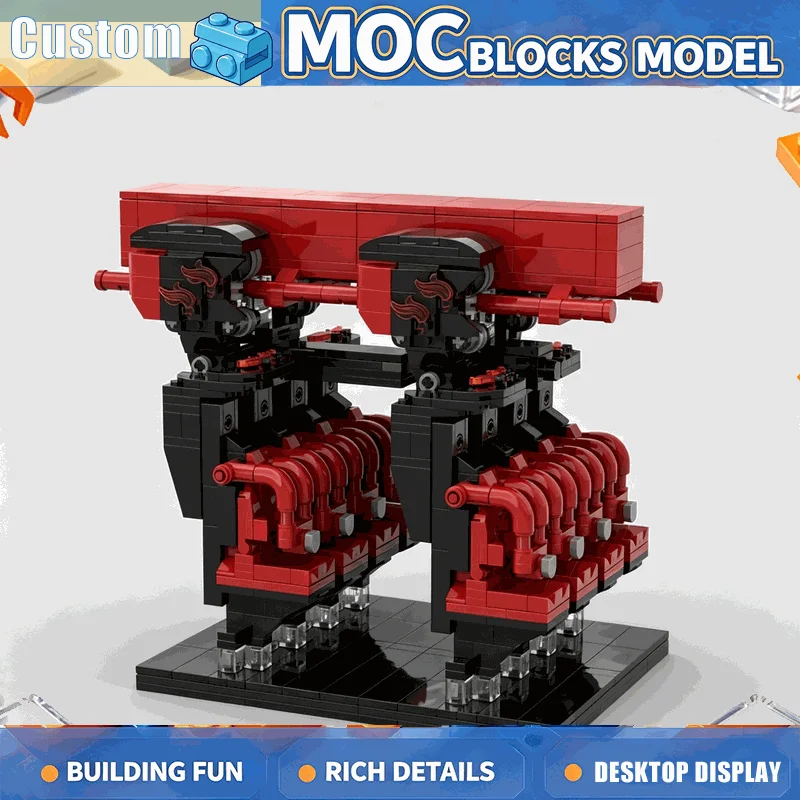 1340PCS Roller Coaster MOC Building Blocks Amusement Park Inverted Thrill Ride Model DIY Creative Assembly Educational Toy Gift