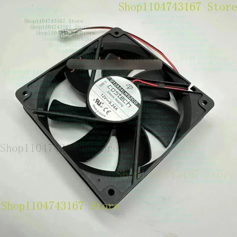 QIN جديد ل COSTECH D12A04LWSZC0 تيار مستمر 12 فولت 0.24A 120x120x25 مللي متر 2-سلك مروحة تبريد الخادم #2
