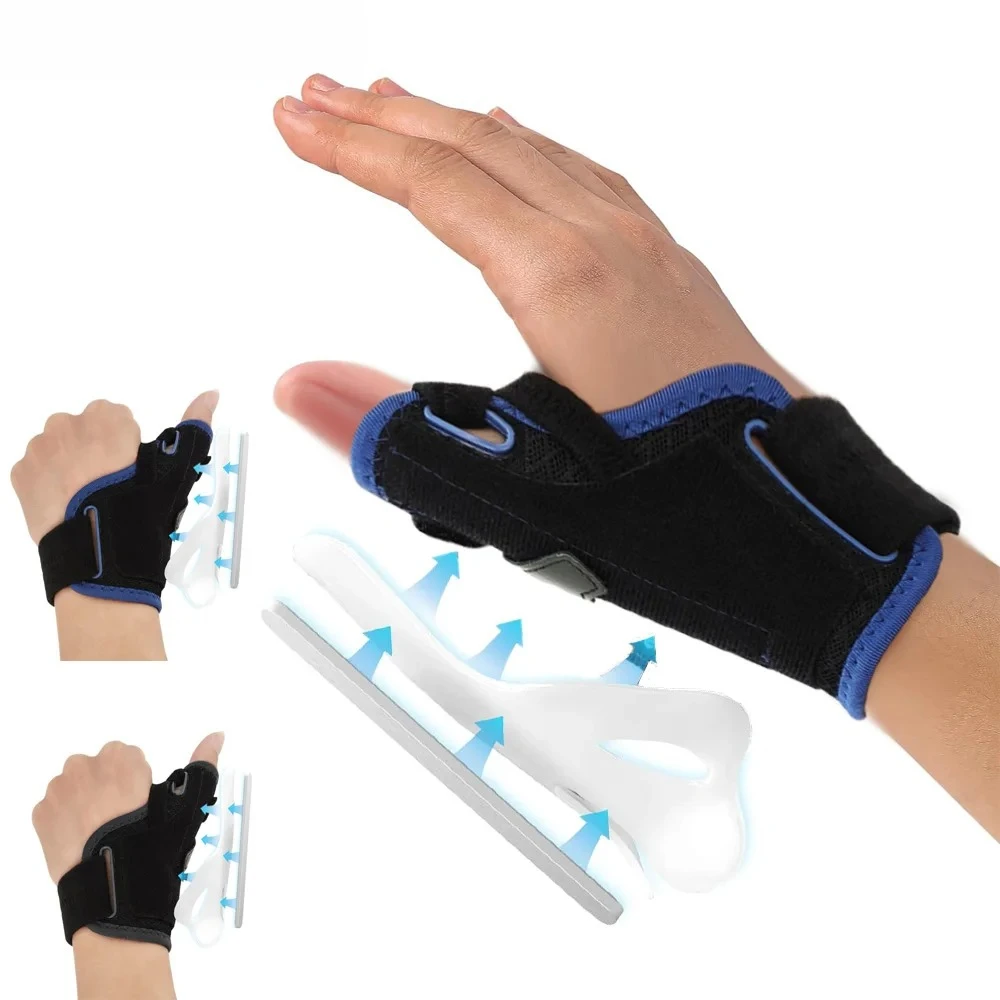 

1Pcs Thumb Brace & Wrist Stabilizer (Fits Left/Right) - Thumb Spica Splint for Arthritis,Tendonitis - Support Wrap for Men/Women