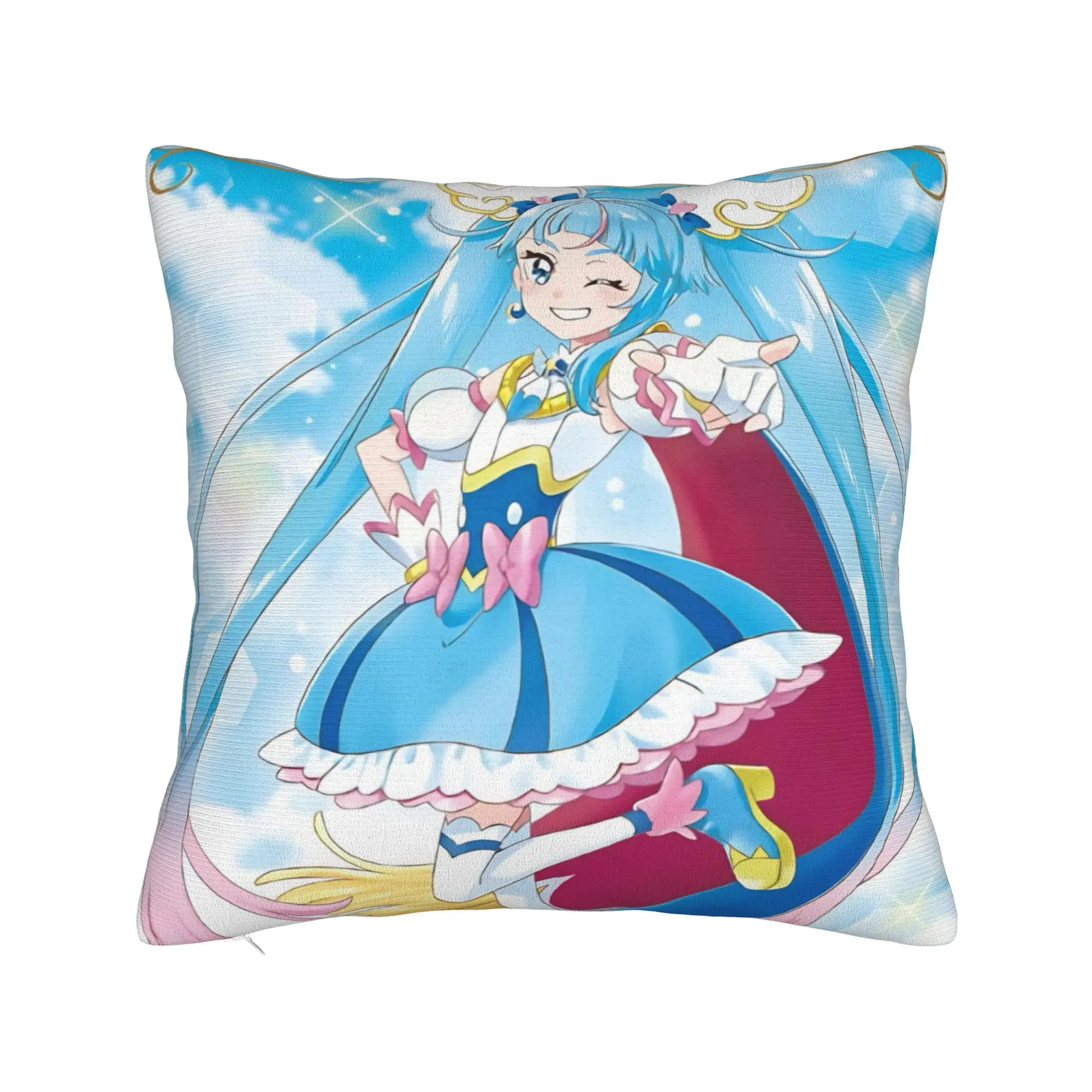Decorative Pillowcases Soaring Sky Pretty Cure Accessories Home  Pillow Case Cover Square Multi Size