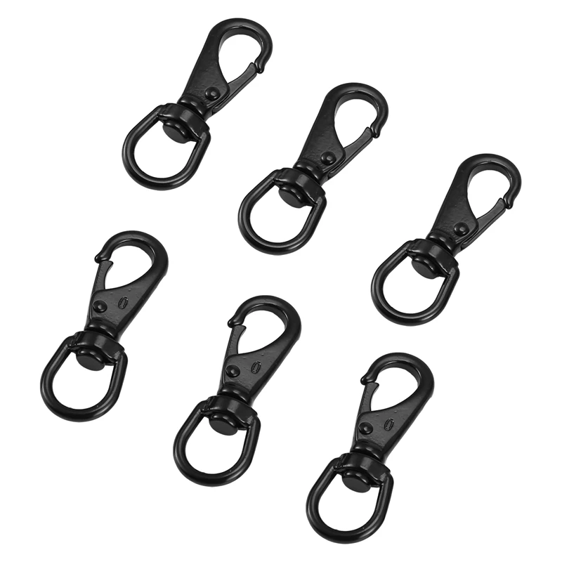 6 Pack Swivel Snap Hooks,Stainless Steel Spring Clips, Flag Pole Clips, Scuba Diving Clips For Dog Leashes, Keychains