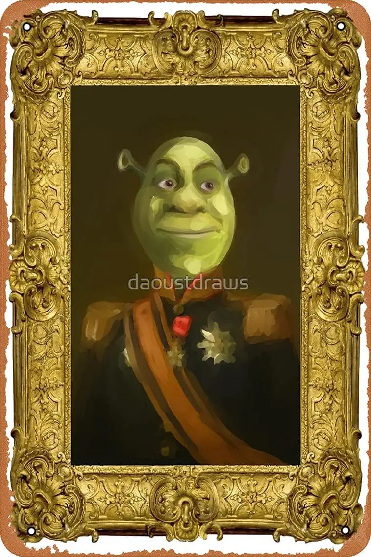 Metal Sign - Colonel Shrek Tin Poster 12 X 8 Inches