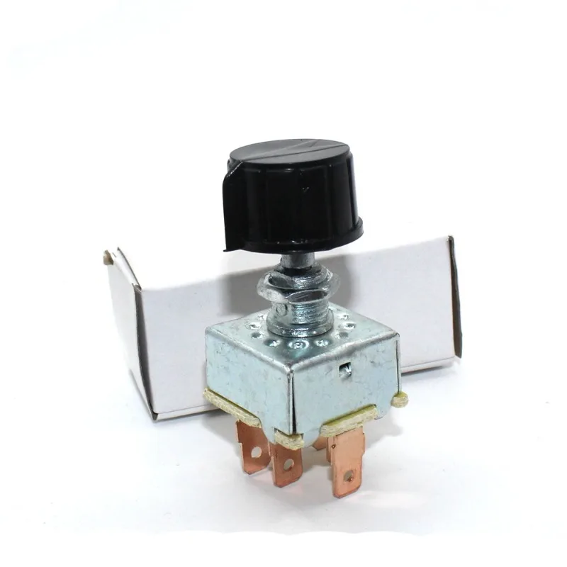 Auto air conditioner third gear switch 404 trend knob square circular pentagonal switch large truck ac heater switch