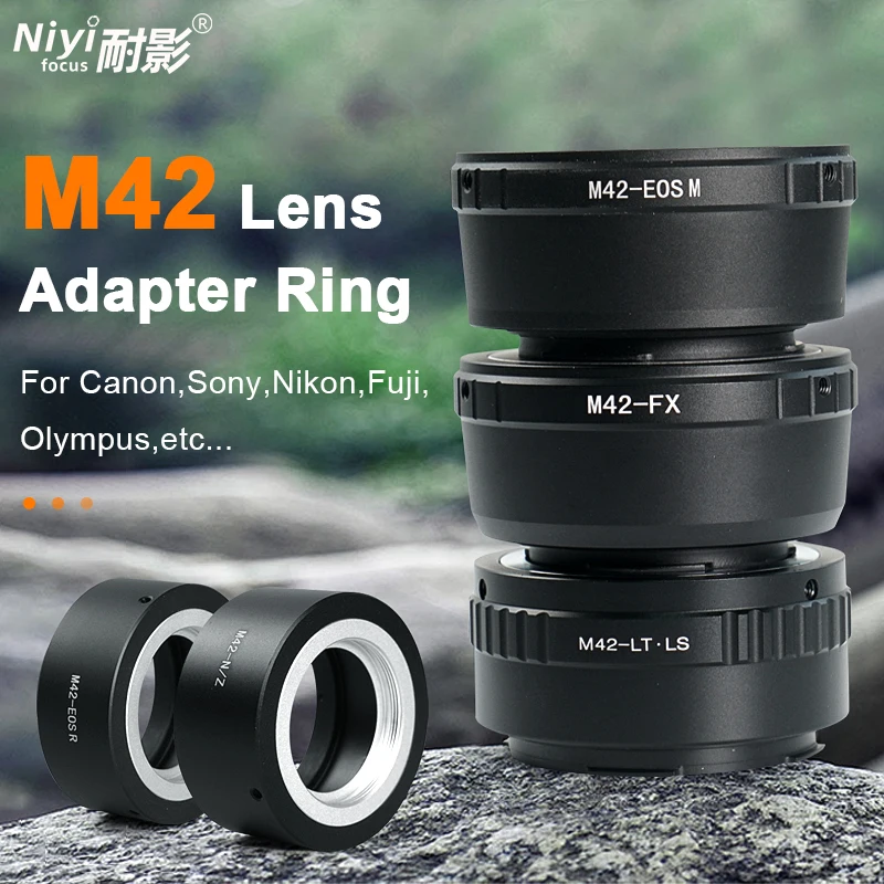 Adapter obiektywu M42 do obiektywu z mocowaniem M42 do Sony E Canon EOSR EF EOSM Nikon F Z Fuji X Olympus L SLR DSLR