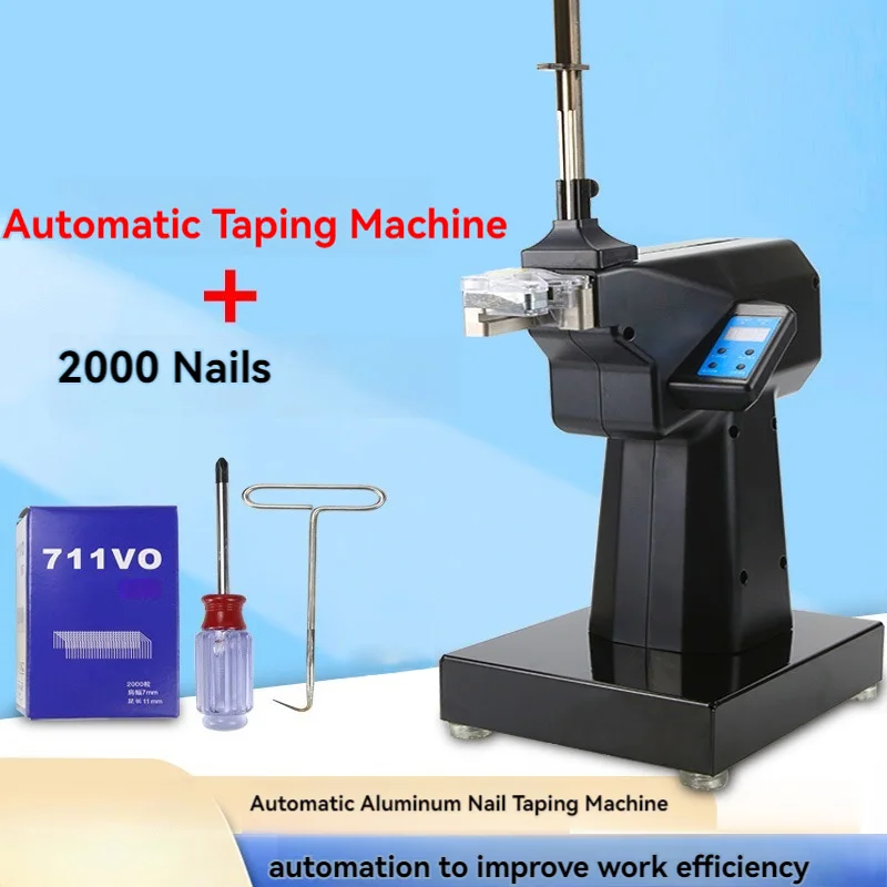 

Plastic Bag Aluminium Nail Tying Machine Supermarket Sealing Tool Bag Tying Sealer Packer Kitchen