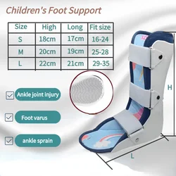 Kid Foot Drop Support Splint Varus Valgus Orthotics Children Ankle Joint Fracture Fixation Brace Ankle Sprains Recovery Band