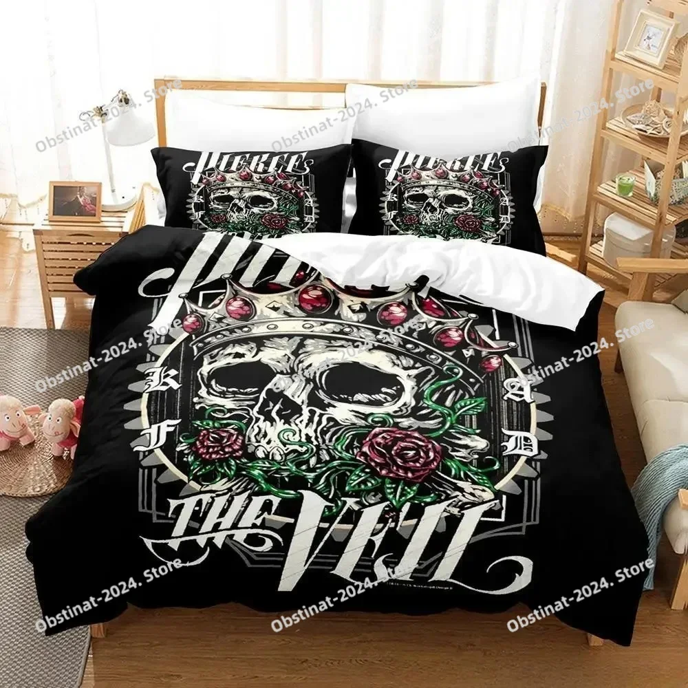 

pierce the veil Bedding Set Single Twin Full Queen King Size Bed Set Aldult Kid Bedroom Duvet cover Sets 3D Anime Bed Sheet Set