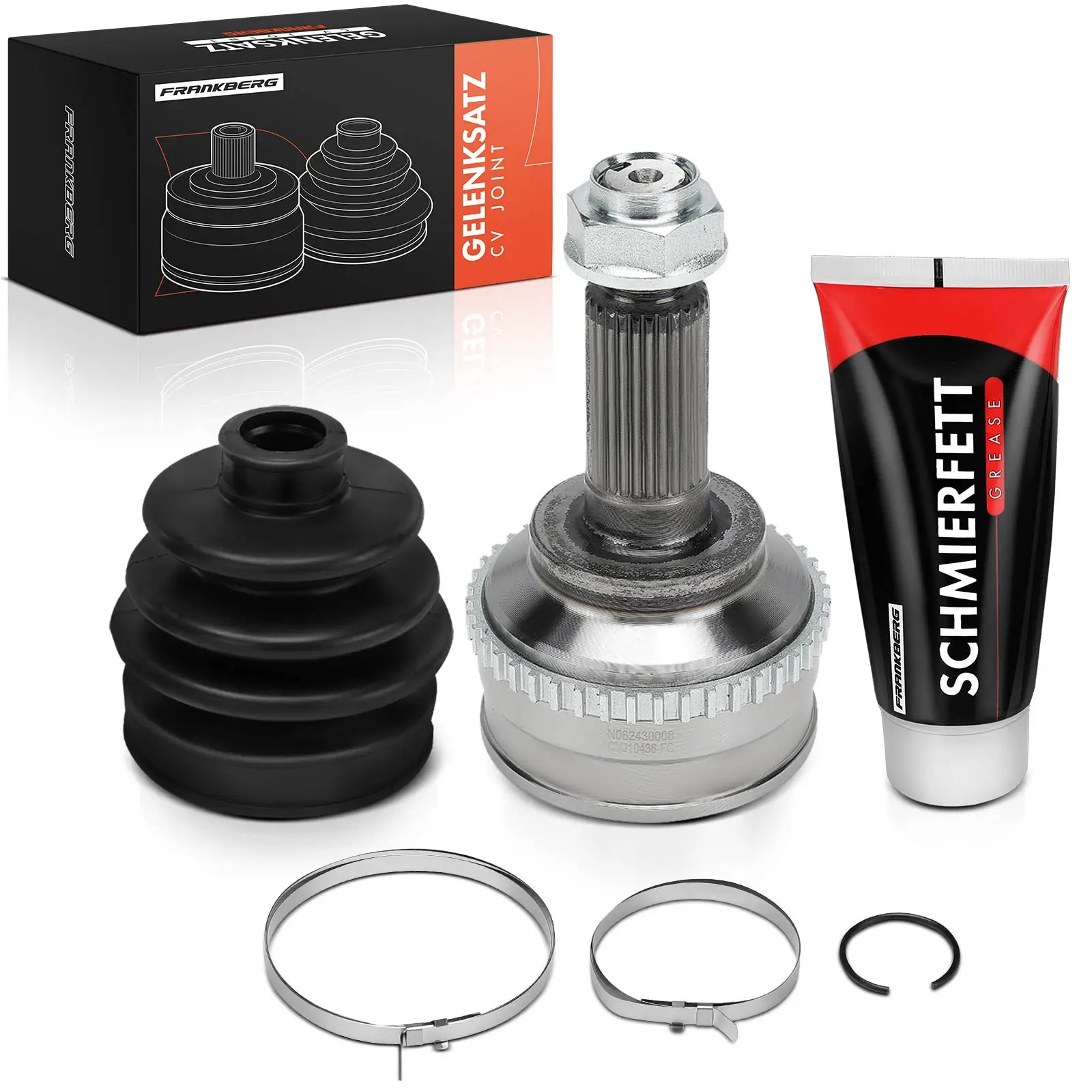 Frankberg 1x Antriebswelle Gelenksatz Vorderachse für Mazda Tribute EP 3.0L 2000-2008 12-010436 GG082560XC GG062560XE 834090