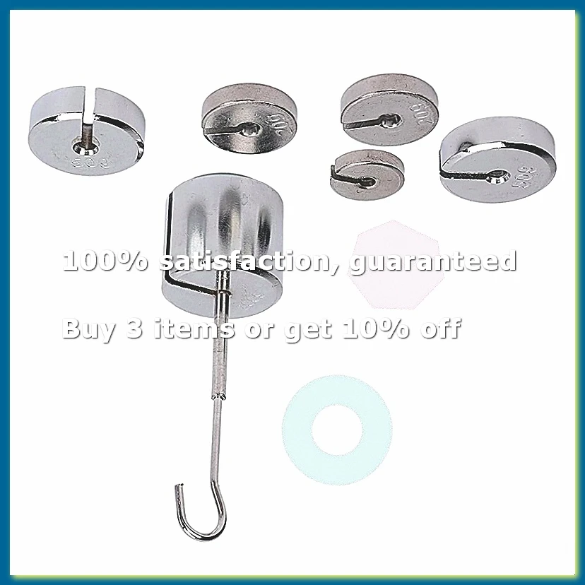 Laboratory Slotted Mass Kit, Slotted Weights, Easy to Use Portable Chrome Steel High for Classroom-A49I