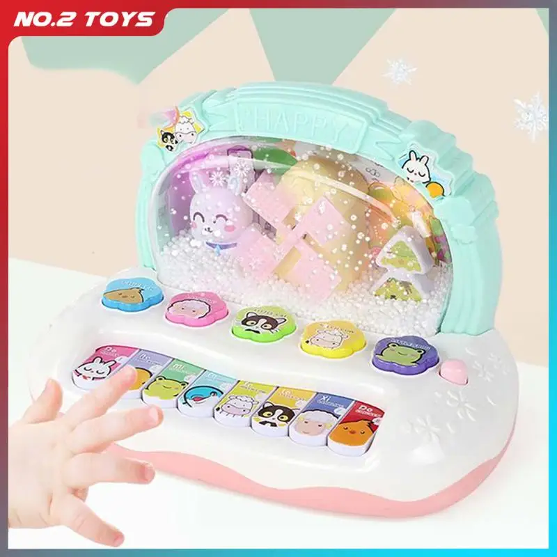 Multifunction 8 Scale Piano Toys with Whack Hamster Game Baby Early Learning Electronic Piano Animal Sounds Children's Toy Gift