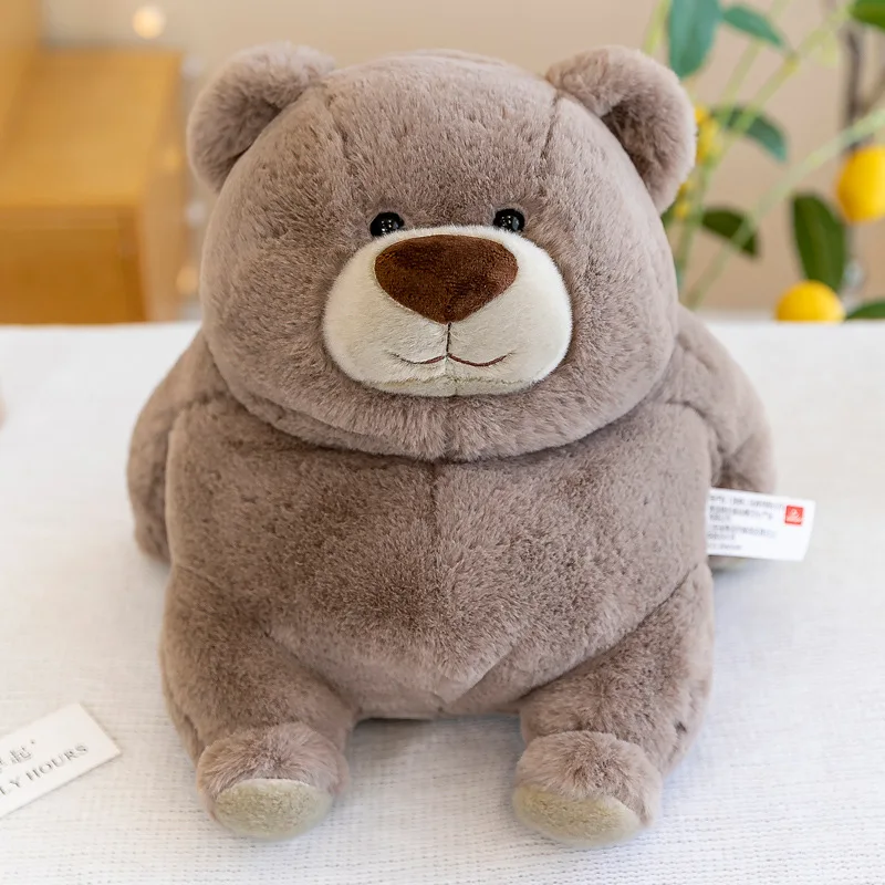 

25 см милая толстая поза сидения бурый медведь белый медведь панда слон утка свинья кролик динозавр плюшевая игрушка спальная подушка кукла подарок