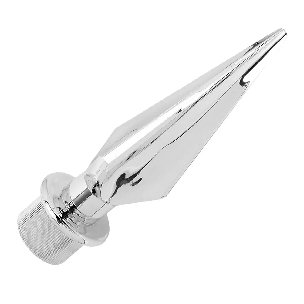 Plastic Flagpole Stand Adjustable Flag Pole Topper Replacement Finial Indoor Conference Room Auditorium Decoration Silver