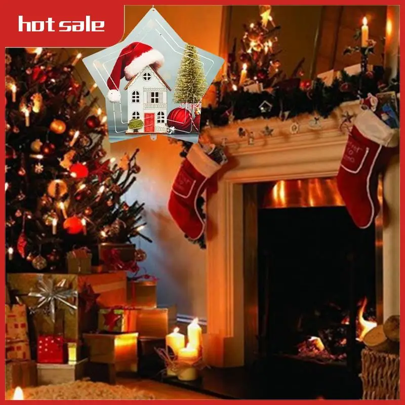 

6Pack 8 Inch Sublimation Wind Spinners Sublimation Spinners Christmas Gift For Christmas Day Garden Decoration